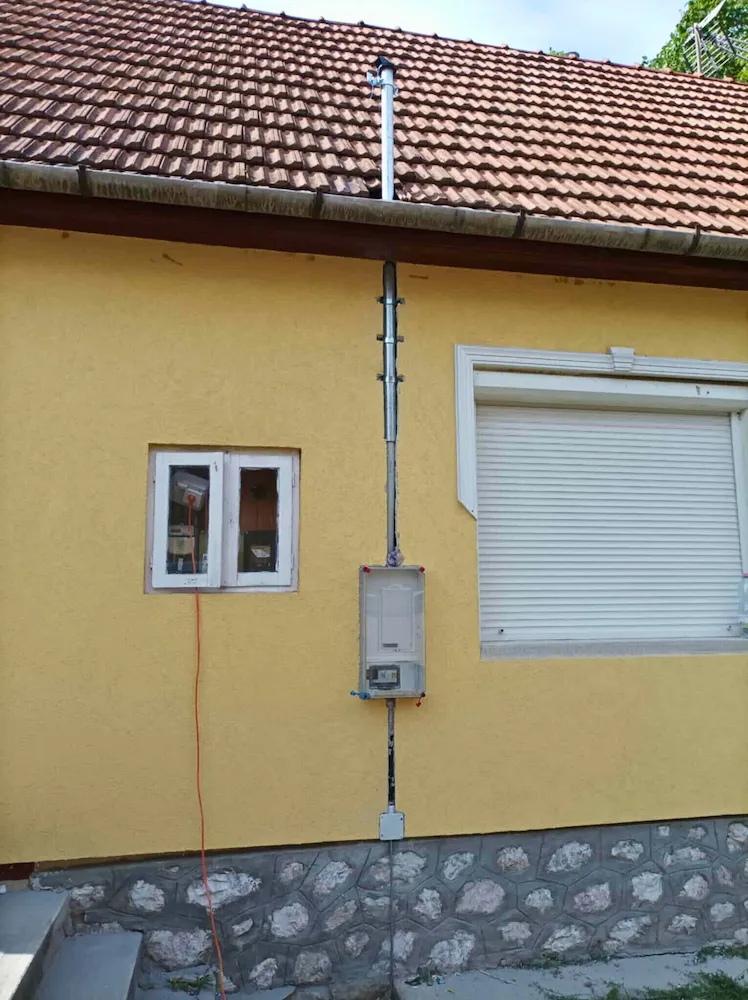 Mérőhely áthelyezés – referencia munka Miskolc